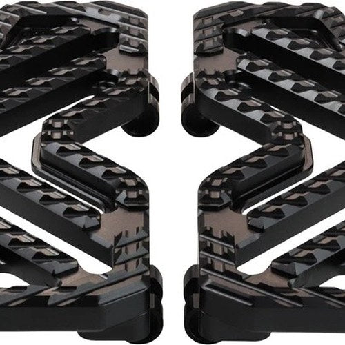Flo Motorsports Savage Floorboards Black #V-800V5BLK Harley Davidson