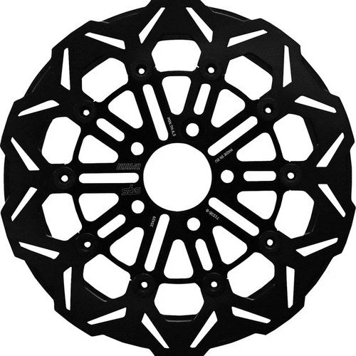 Sbs Floating Brake Rotor Rear Black #7153E-B Harley Davidson