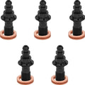 Arlen Ness Titanium Banjo Bleeder Bolts M10x1.0 Front Black 5-Pack #300-867