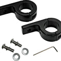 Custom Dynamics P-Clamp Engine Guard Fog Light Mounts 1.25" Gloss Black