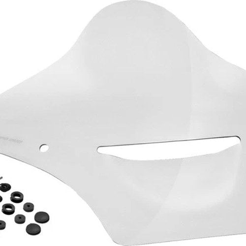 Memphis Shades Brl Race Bubble Windshield Vented Clear MBR101304 Harley Davidson