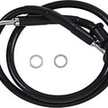 DS Black Vinyl Front Upper ABS Brake Line Kit 30-3/4" +4" Black #212091