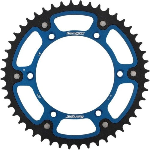 Supersprox Stealth Rear Sprocket 520 48T Blue #RST-245-48-BLU for Yamaha