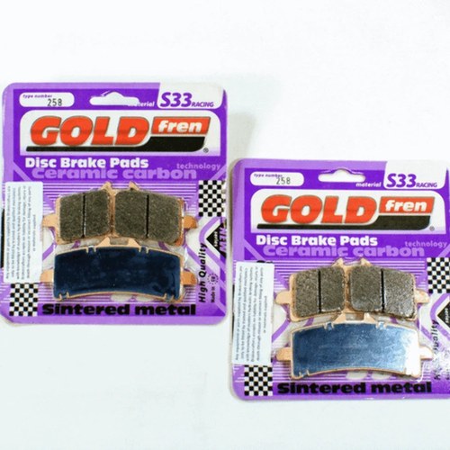 Brake Pad Racing Front GoldFren S33-258 Ebc Equiv FA447HH 2 Pair
