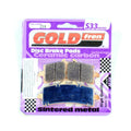 Brake Pads Racing Ceramic Carbon Goldfren S33-258 (EBC FA447HH)