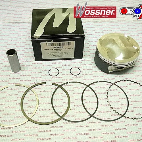 Piston Kit 00-09 KTM 400 89.00 Wossner 8636DA Exc, SX, HC