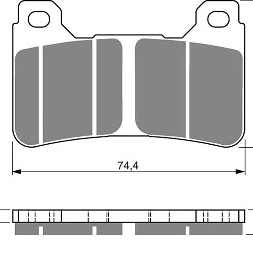 Goldfren 214-S33 FA390, VD170, SBS809, FDB2181, DP950 Disc Pads (Pair)