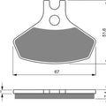 Goldfren 291-S33, FA468, DP991 Disc Pads (Pair)