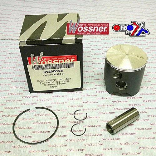 Piston Kit 1984 YZ125 57.00 Wossner 8120D100 Yamaha MX