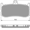 Goldfren 296-S33, FA491 Disc Pads (Pair)