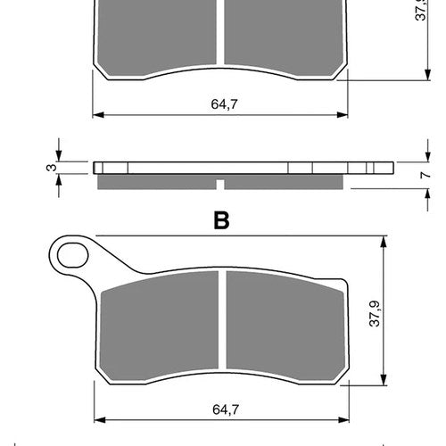 Goldfren 261-S33, FA462, SBS866, DP989 Disc Pads (Pair)