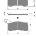 Goldfren 261-S33, FA462, SBS866, DP989 Disc Pads (Pair)