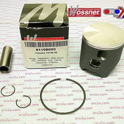 Piston Kit 1983 &85 YZ125 57.5 Wossner 8119D150 Yamaha