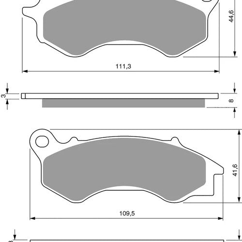 Goldfren 299-S33, FA603, VD180, SBS205 Disc Pads (Pair)
