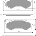 Goldfren 299-S33, FA603, VD180, SBS205 Disc Pads (Pair)
