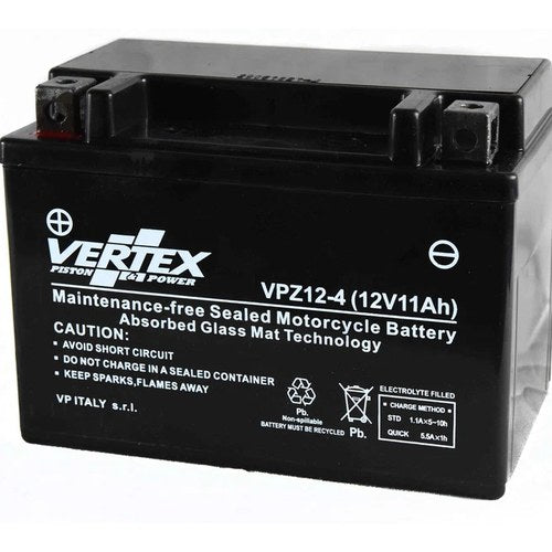 Vertex VPZ12-4 Battery replaces CTZ12-S