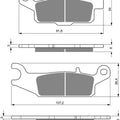 Goldfren 253-S33, FA444, VD278/2, SBS849, FDB2230 Disc Pads (Pair)