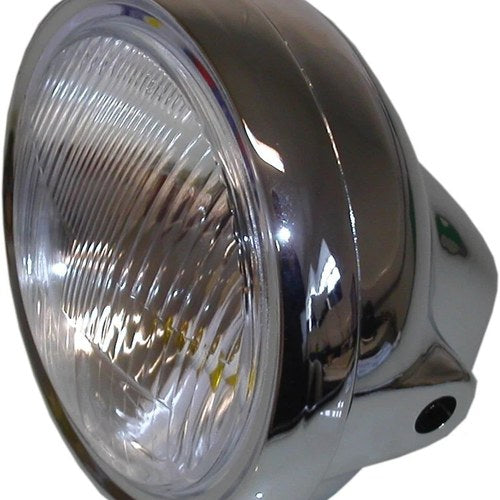 Headlight Round Chrome Complete Universal 7"