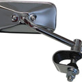 Mirror Chrome Rectangle Left or Right Clamp-on 2" x 4.25"