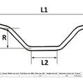 Handlebars Chrome 4.50' Rise OE style fitted to For Suzuki GT750