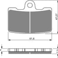 Goldfren AD269, FA454/4 Disc Pads (Pair)