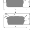 Brake Disc Pads Front R/H Goldfren for 1993 Peugeot SV 50 (Front Disc Model)