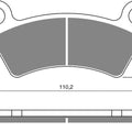 Goldfren AD294, FA482 Disc Pads (Pair)