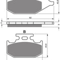 Goldfren K5-182, FA307, FA413, SBS574 Disc Pads (Pair)