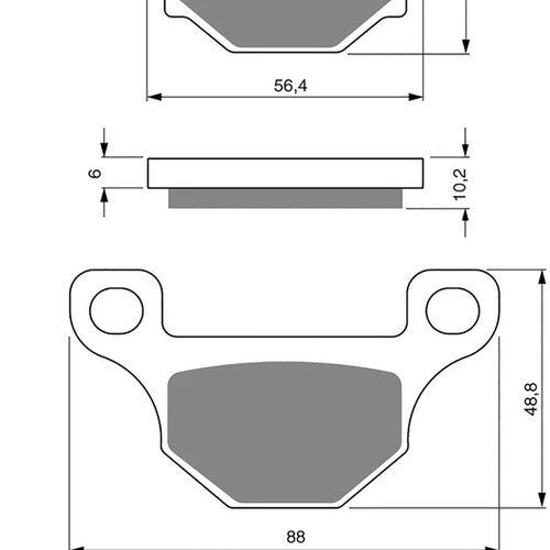 Brake Disc Pads Rear R/H Goldfren for 2010 Derbi Senda Drd 125 SM