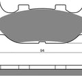 Brake Disc Pads Front L/H Goldfren for 2009 Yamaha Xvs 1300 A Midnight Star