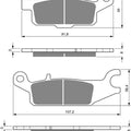 Goldfren K5-252, FA443, VD279/2, SBS850, FDB2231 Disc Pads (Pair)