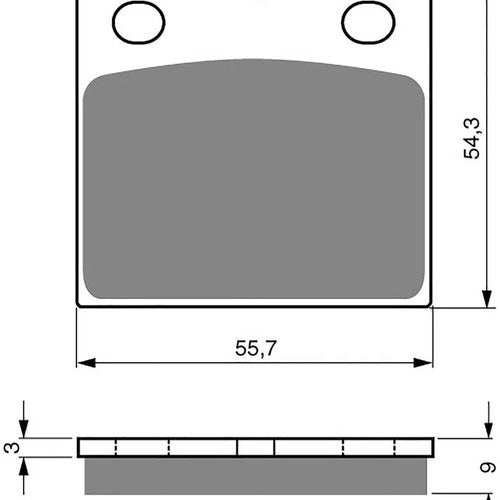 Brake Disc Pads Rear R/H Goldfren for 1988 BMW K1