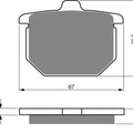 Goldfren AD079, VD112/3, FA30, FA31, FDB182, SBS517 Disc Pads (Pair)