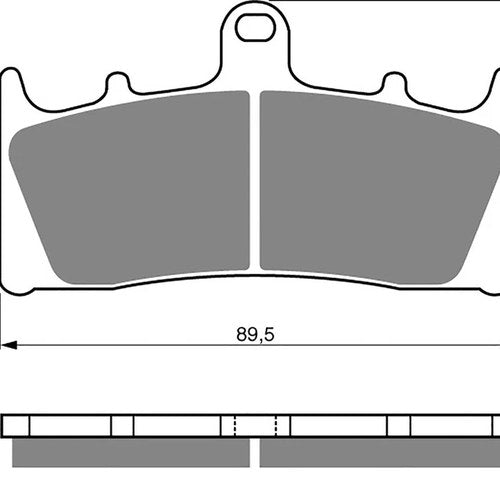 Brake Disc Pads Front L/H Goldfren for 2000 Kawasaki ZX-12R Ninja (ZX1200A1H)