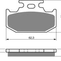 Goldfren K5-001, VD432, FA152, FDB659, SBS632 Disc Pads (Pair)