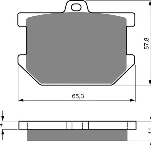 Brake Disc Pads Front R/H Goldfren for 1983 Yamaha XJ 650 (UK Model)