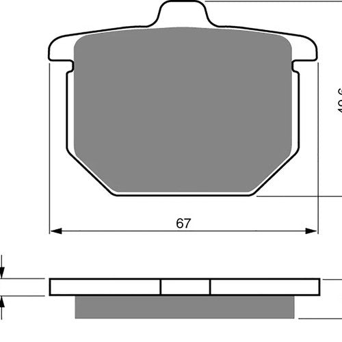 Brake Disc Pads Front R/H Goldfren for 1981 Honda GL 1100 IB Gold Wing