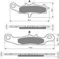 Brake Disc Pads Front R/H Goldfren for 2008 Kawasaki KX 100 D8F