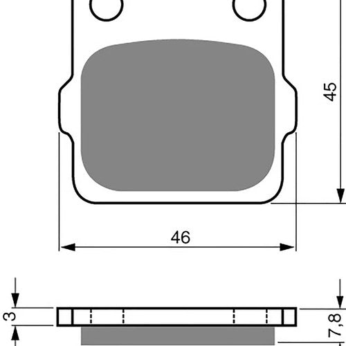 Brake Disc Pads Front L/H Goldfren for 2005 Honda Trx 400 EX5