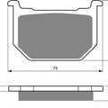 Brake Disc Pads Front R/H Goldfren for 1984 Suzuki Gsx 750 EF-E (Fully Faired)