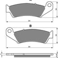 Brake Disc Pads Front R/H Goldfren for 1997 Honda CR 125 RV