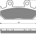 Goldfren AD025, VD141, VD142, FA121, FA203, FDB462, SBS593 Disc Pads (Pair)