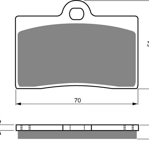 Brake Disc Pads Front L/H Goldfren for 2002 Laverda 750 S Formula (Fully Faired)