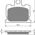 Brake Disc Pads Front L/H Goldfren for 1982 Yamaha RD 350 LC