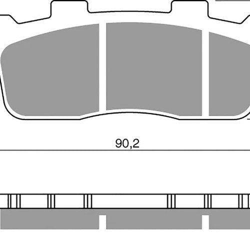 Goldfren AD302, FA498 as fitted to Kymco Downtown 125-300 Disc Pads (Pair)