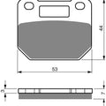 Brake Disc Pads Front R/H Goldfren for 1988 Suzuki RG 125 Ucj (Gamma l)
