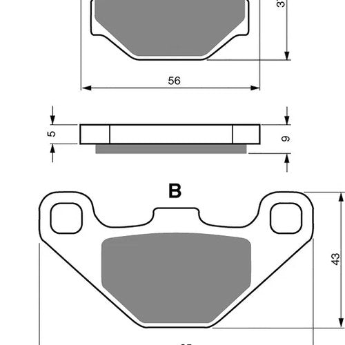 Goldfren AD084, VD325, FA67/3, FDB314, SBS586 Disc Pads (Pair)