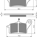 Goldfren AD357, SFA655 Disc Pads (Pair)