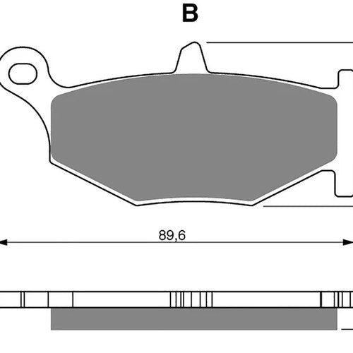Brake Disc Pads Rear R/H Goldfren for 2008 Suzuki GSX-R 600 K8 (Fuel Injected)