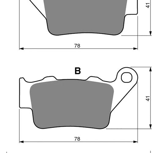 Brake Disc Pads Rear R/H Goldfren for 2003 Husqvarna SM 610